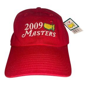 Masters Golf Hat Augusta National 2009 American Needle Mens Red Adjustable Cap